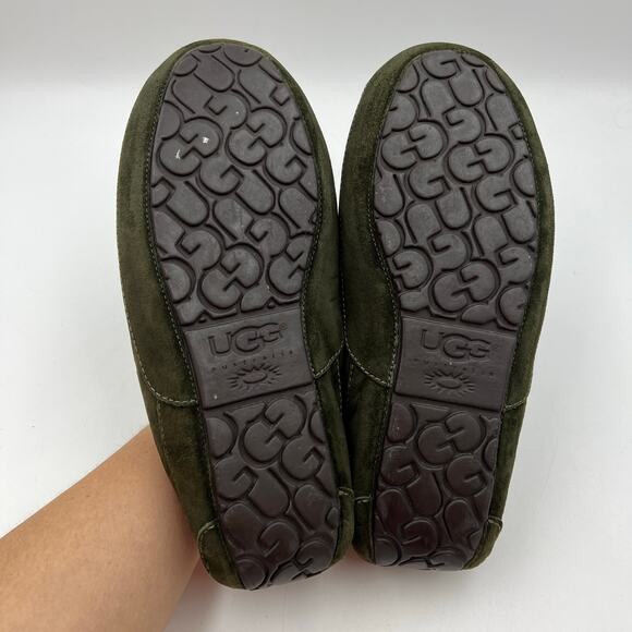 Uggs Men\'s Ascot Suede Slipper in Green Loafer main image 2